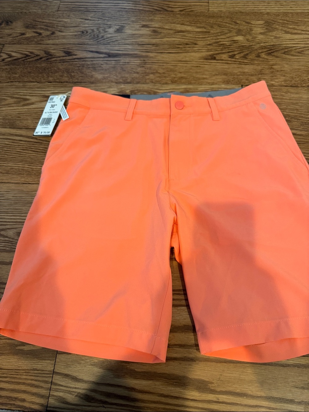 adidas Neon Coral Flat Front Men's Shorts